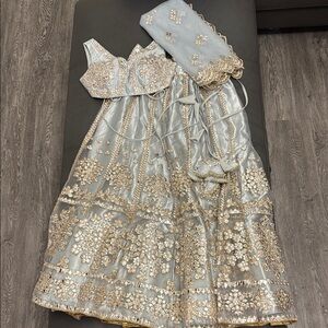 Elegant Lehenga with Gold Embellishments